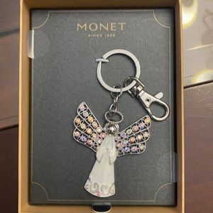 Monet angel keychain